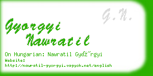 gyorgyi nawratil business card